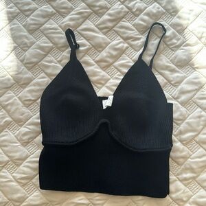 Black ASTR crop top/bralette